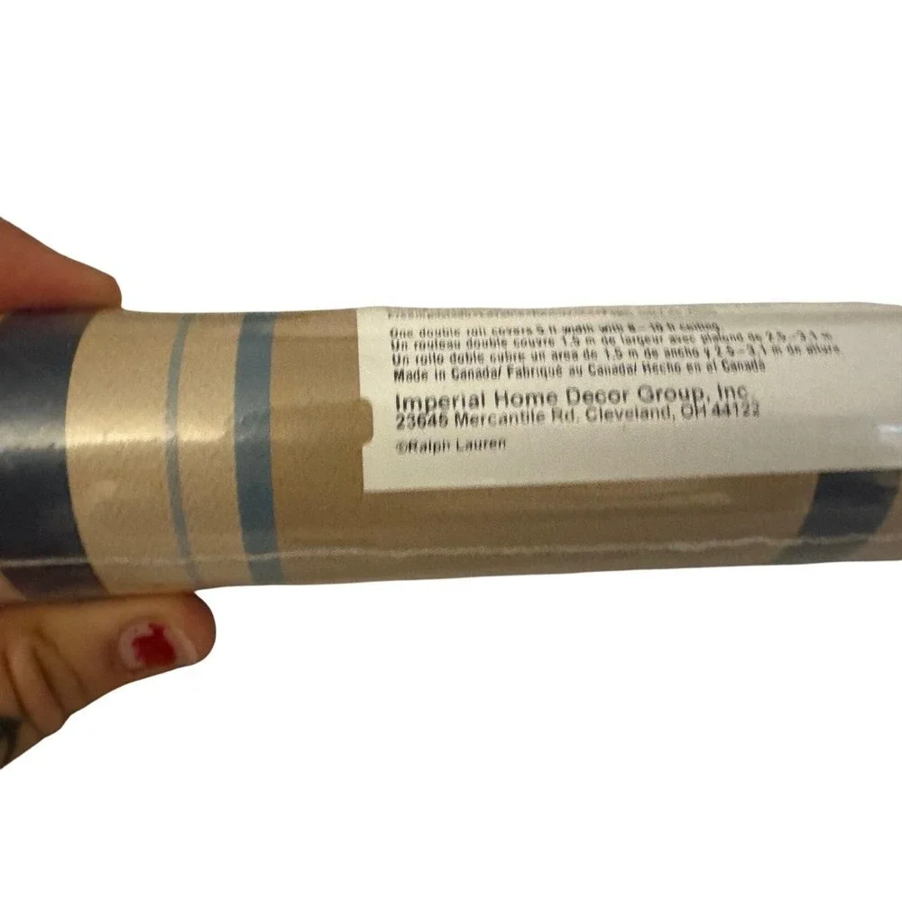 Ralph Lauren Home‎ Wallpaper Roll 60.77 Sq Ft Discontinued imperial plaid